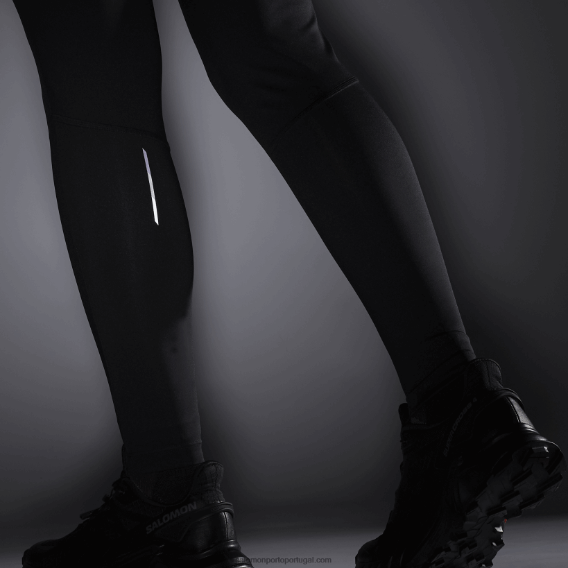 Salomon meias femininas - cross run 28 04D6V81163 preto profundo