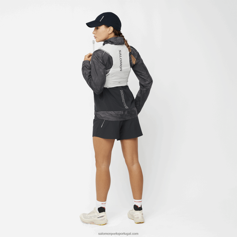 Salomon calções de mulher - cruz 5 04D6V81181 preto profundo