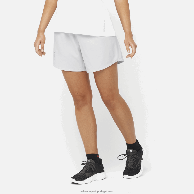 Salomon calções de mulher - cruz 5 04D6V81185 cogumelo ostra