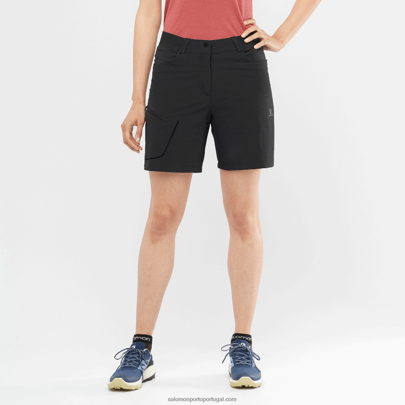 Salomon calções de mulher - wayfarer 04D6V8950 preto