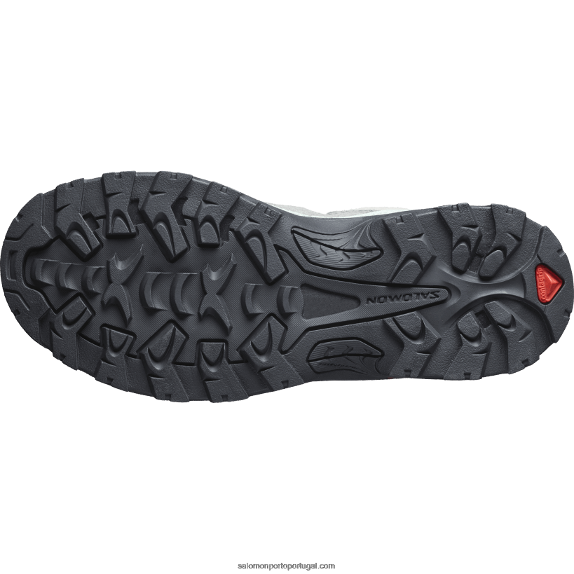 Salomon botas de caminhada em pele para mulher - quest rove gore-tex 04D6V81143 pedreira/sombra silenciosa/preto