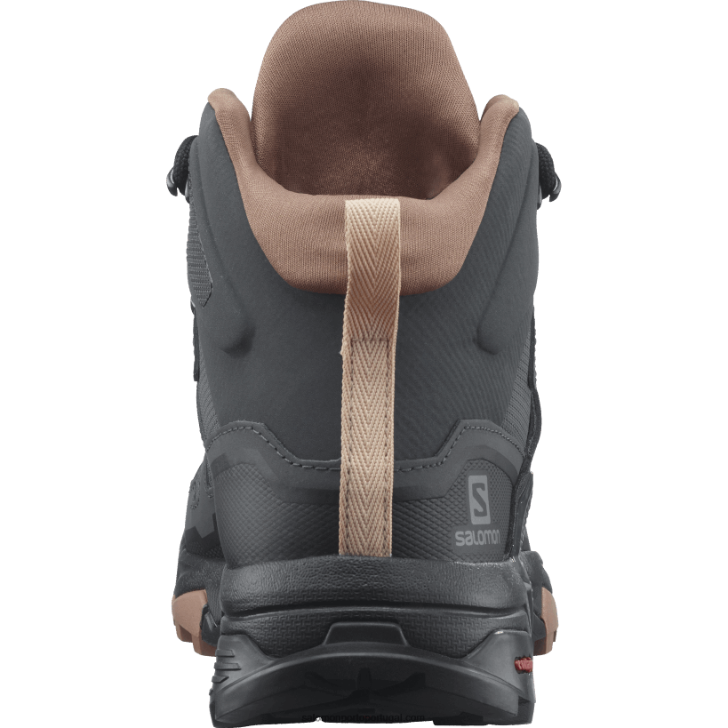 Salomon botas de caminhada femininas - x ultra 4 mid gore-tex 04D6V81133 mousse de ébano/mocha/creme de amêndoa