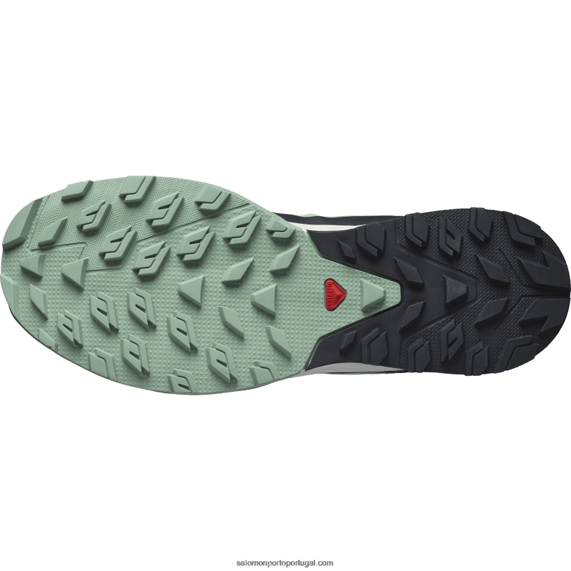 Salomon sapatos de caminhada femininos - outrise 04D6V81279 granito verde/cinza verde/pêssego tenro