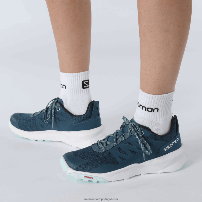 Salomon sapatos de caminhada femininos - patrulha 04D6V81125 legião azul/branco/yucca