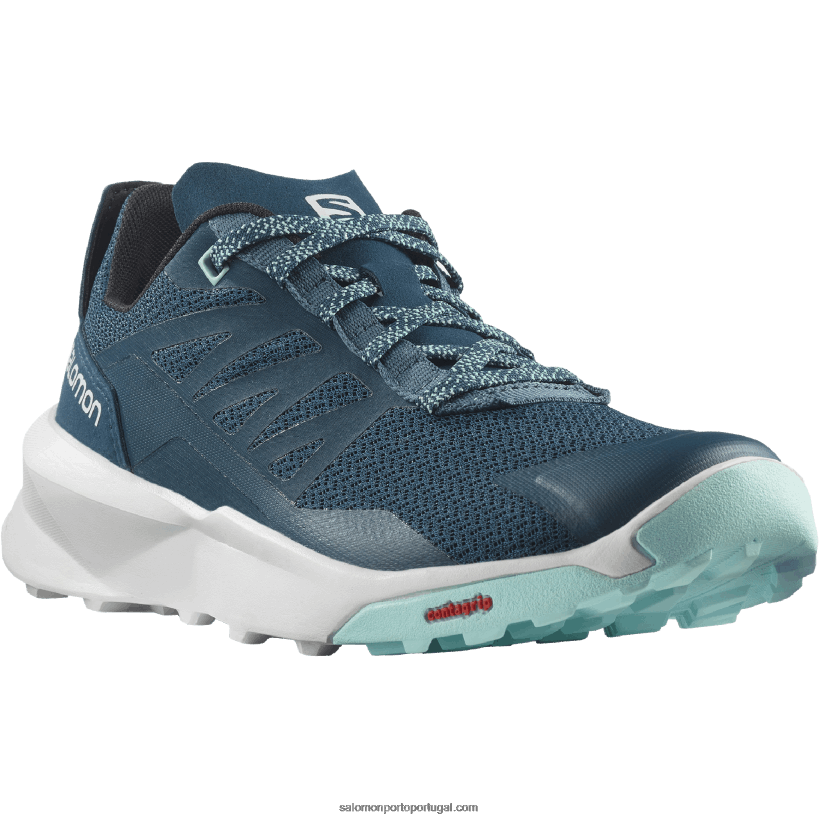 Salomon sapatos de caminhada femininos - patrulha 04D6V81125 legião azul/branco/yucca