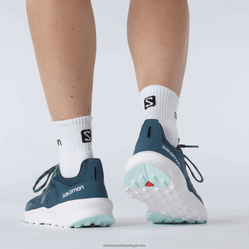 Salomon sapatos de caminhada femininos - patrulha 04D6V81125 legião azul/branco/yucca