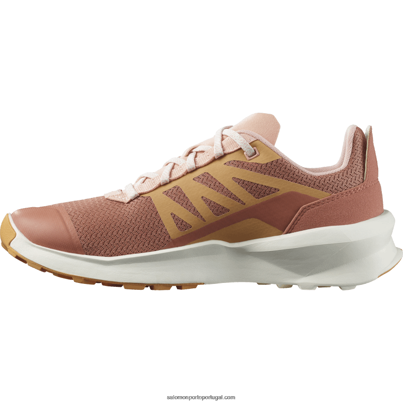 Salomon sapatos de caminhada femininos - patrulha 04D6V81126 madeira de cedro/buckskin/nuvem rosa