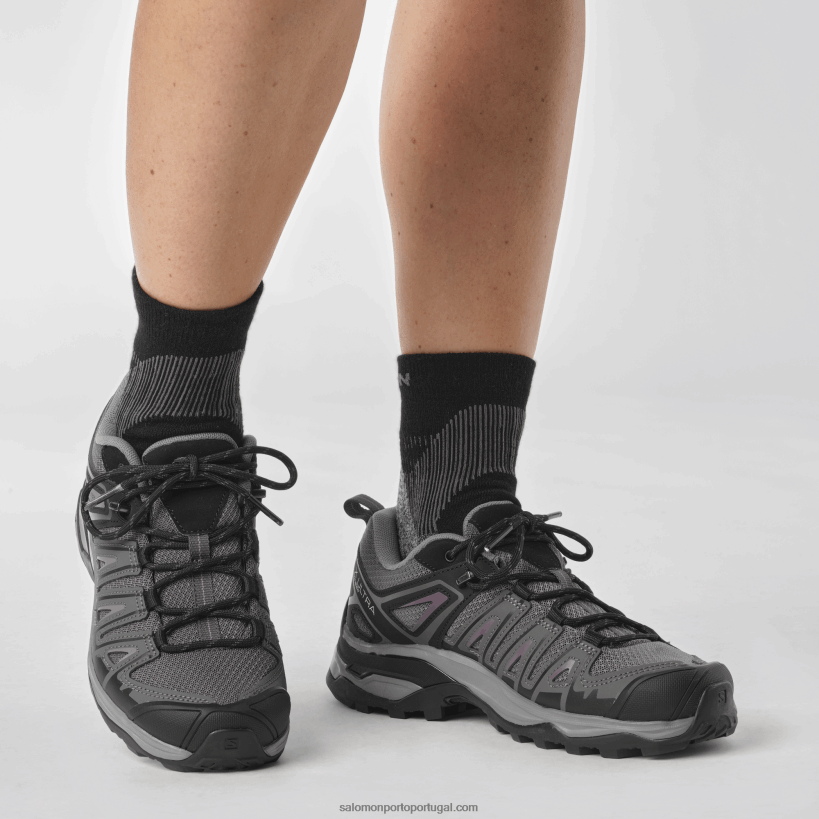 Salomon sapatos de caminhada femininos - x ultra pioneiro aero 04D6V81120 imã/preto/paisagem lunar