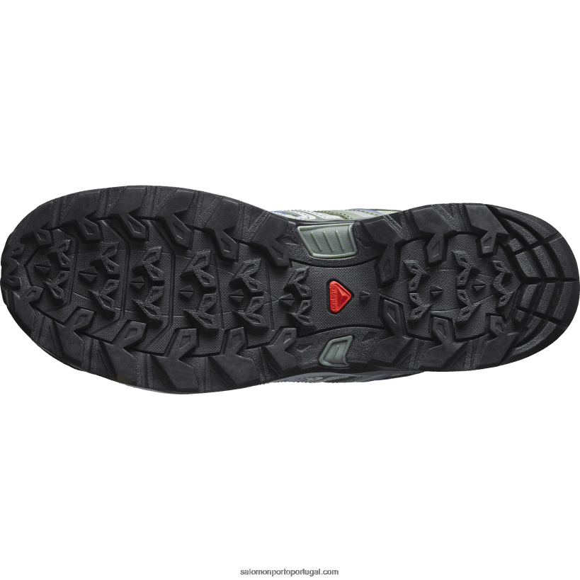 Salomon sapatos de caminhada femininos - x ultra pioneiro aero 04D6V81121 verde óleo/cinza mamona/azul amparo