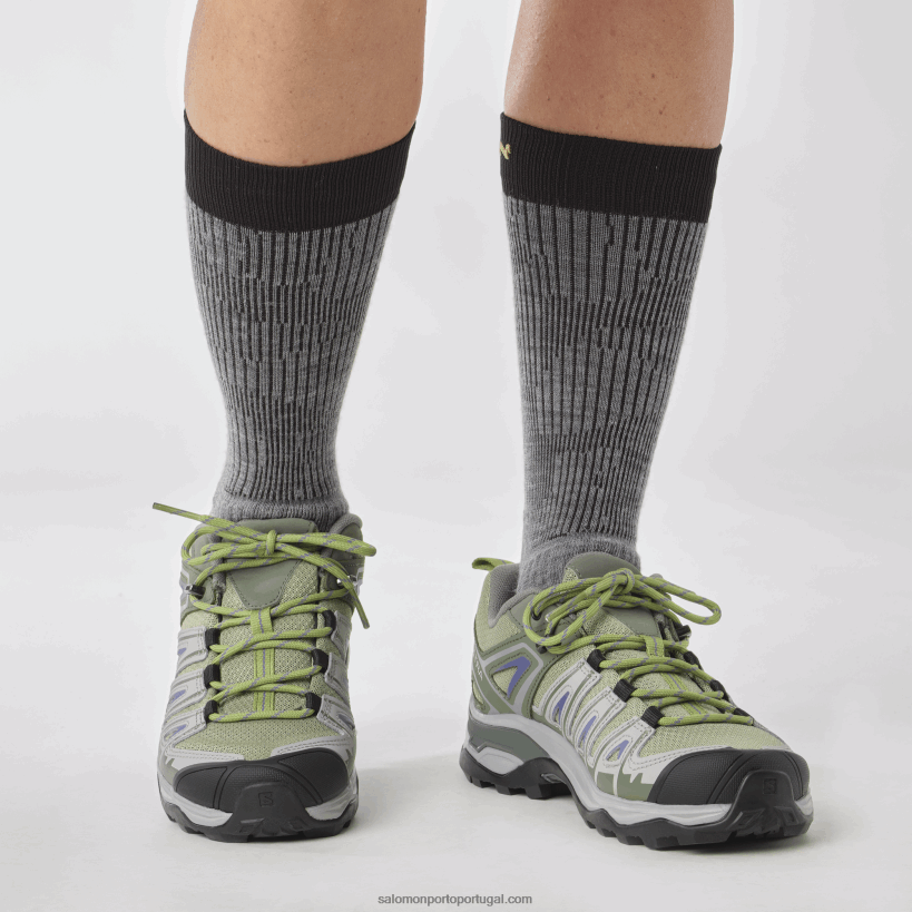 Salomon sapatos de caminhada femininos - x ultra pioneiro aero 04D6V81121 verde óleo/cinza mamona/azul amparo