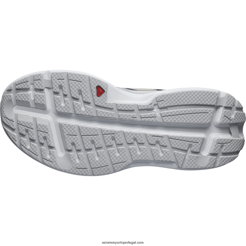 Salomon tênis de corrida feminino - aero glide 04D6V81149 gelo de baunilha/branco/rocha lunar