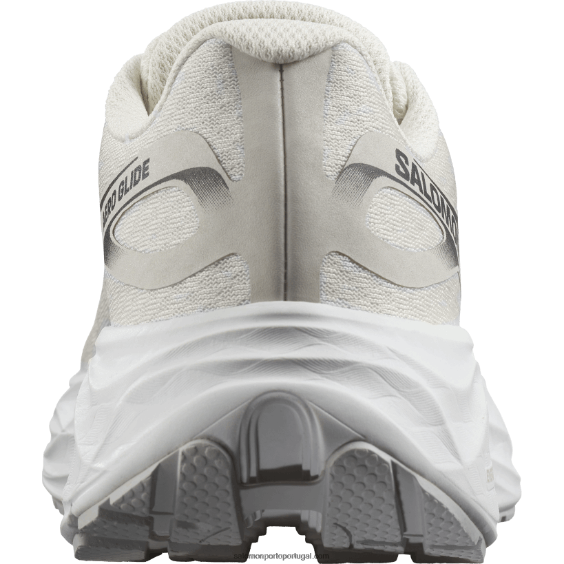 Salomon tênis de corrida feminino - aero glide 04D6V81149 gelo de baunilha/branco/rocha lunar