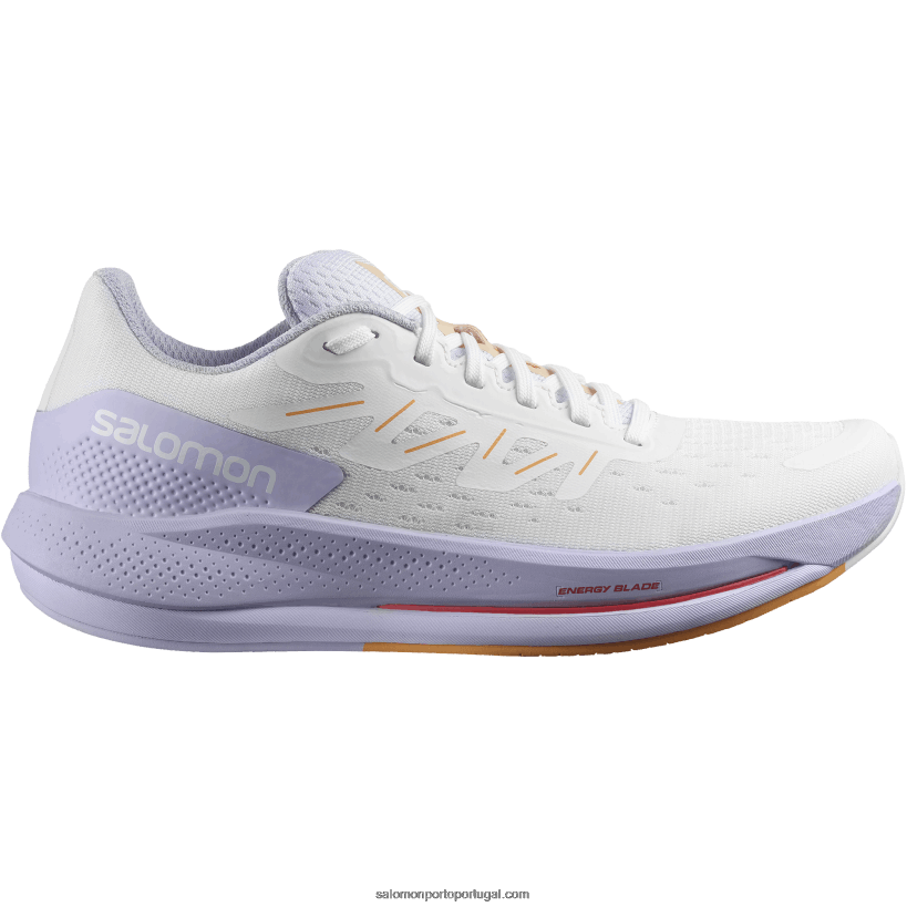 Salomon tênis de corrida feminino - spectur 04D6V8747 urze branco/roxo/laranja brilhante