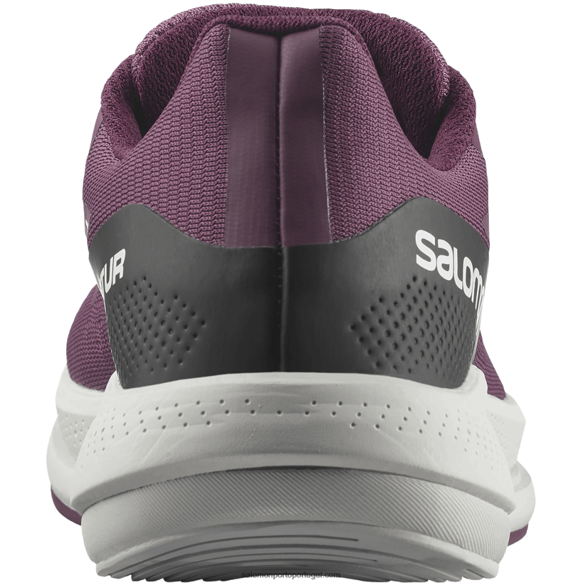 Salomon tênis de corrida feminino - spectur 04D6V8748 tulipwood/pedra lunar/vinho de uva