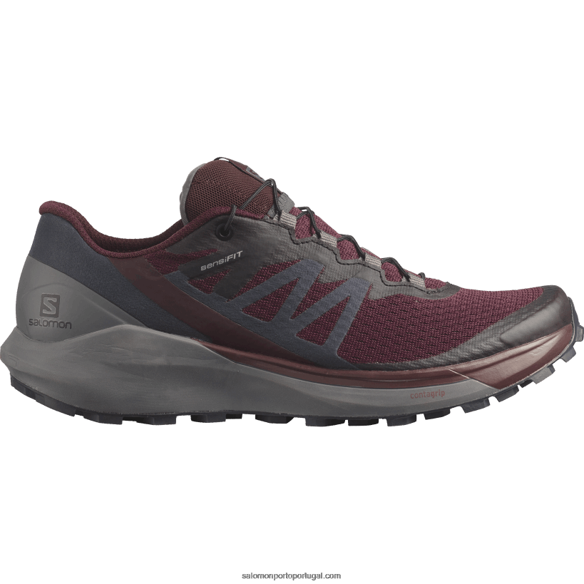 Salomon Tênis de corrida feminino - Sense Ride 4 04D6V81538 degustação de vinhos/sombra tranquila/ébano