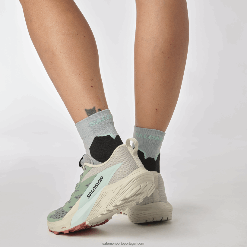 Salomon Tênis de corrida feminino - Sense Ride 5 04D6V81496 nenúfar/dia chuvoso/água branqueada