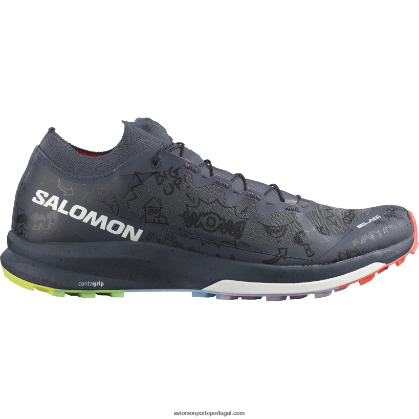 Salomon Tênis de corrida feminino - edição limitada s/lab ultra 3 04D6V81524 nanquim/coral ardente/preto