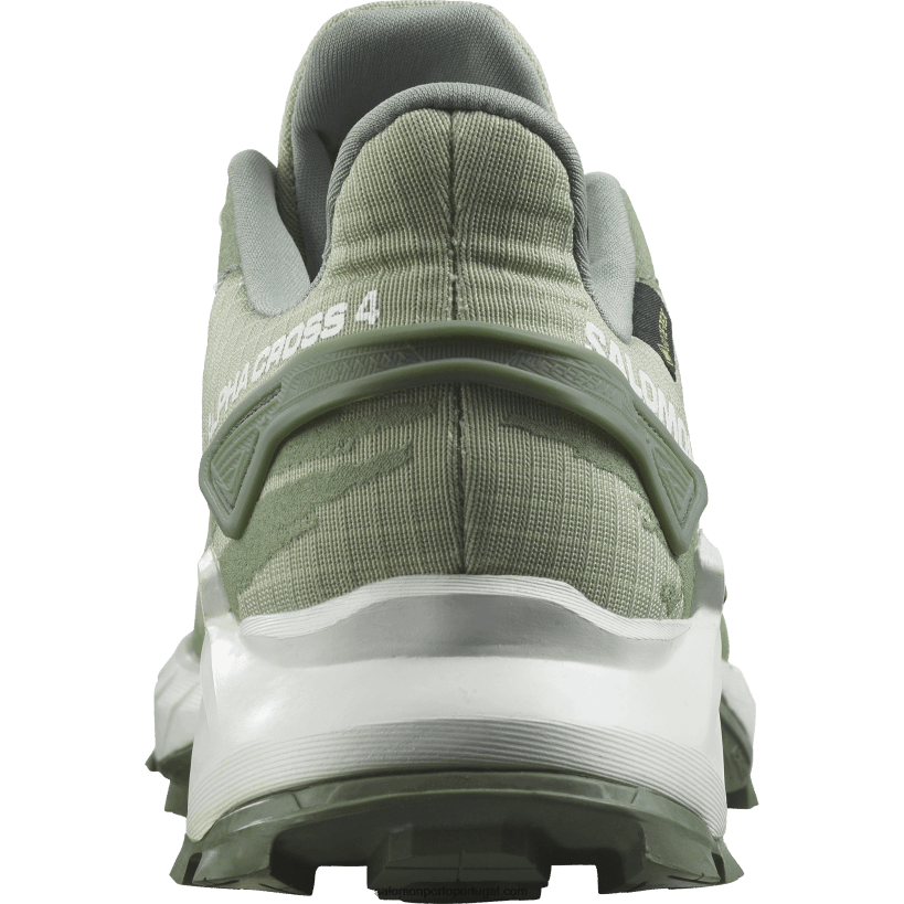 Salomon tênis de corrida feminino - alphacross 4 gore-tex 04D6V81531 sálvia do deserto/branca/coroa de louros