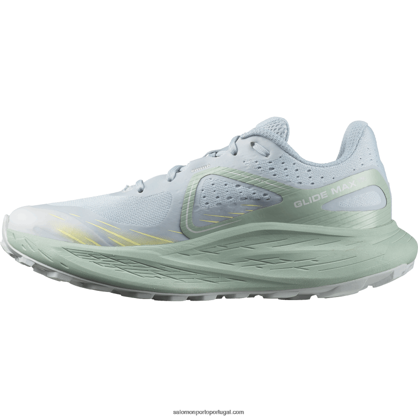 Salomon tênis de corrida feminino - glide max tr 04D6V81501 pedra azul/granito verde/azul pérola