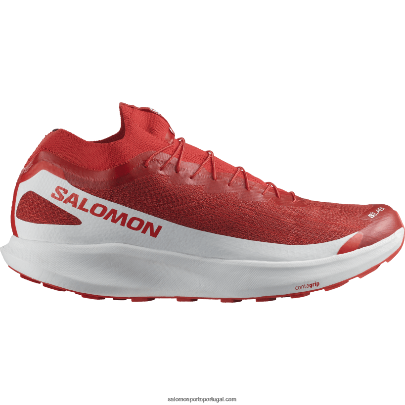 Salomon tênis de corrida feminino - s/lab pulsar 2 04D6V81519 vermelho ardente/branco