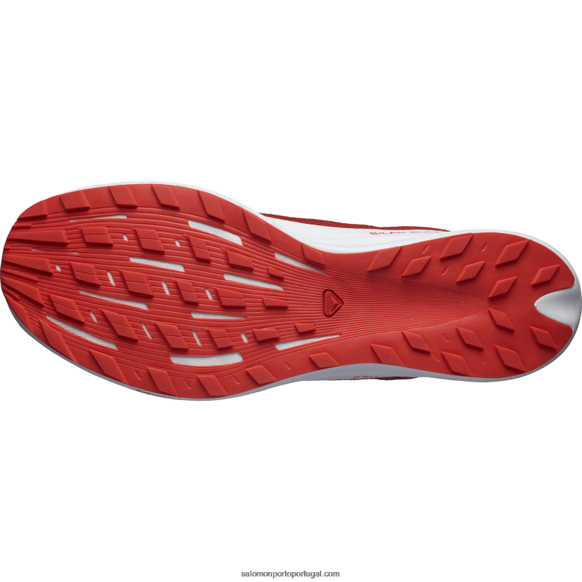 Salomon tênis de corrida feminino - s/lab pulsar 2 04D6V81519 vermelho ardente/branco