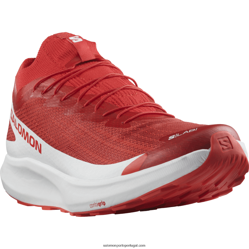 Salomon tênis de corrida feminino - s/lab pulsar 2 04D6V81519 vermelho ardente/branco