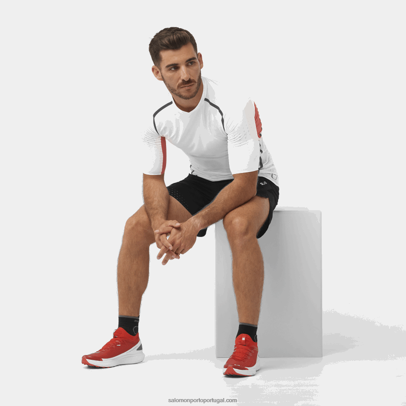 Salomon tênis de corrida feminino - s/lab pulsar 2 04D6V81519 vermelho ardente/branco