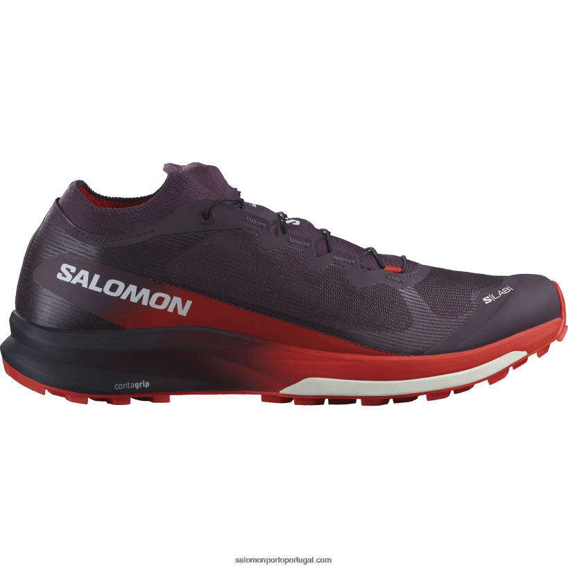 Salomon tênis de corrida feminino - s/lab ultra 3 04D6V81508 ameixa perfeita/vermelho ardente/branco