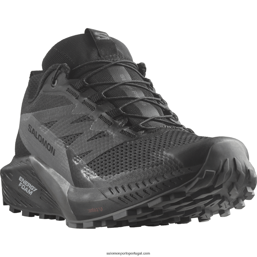 Salomon tênis de corrida feminino - sense ride 5 gore-tex 04D6V81527 preto/ímã