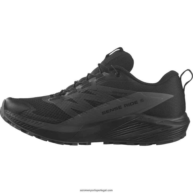 Salomon tênis de corrida feminino - sense ride 5 gore-tex 04D6V81527 preto/ímã