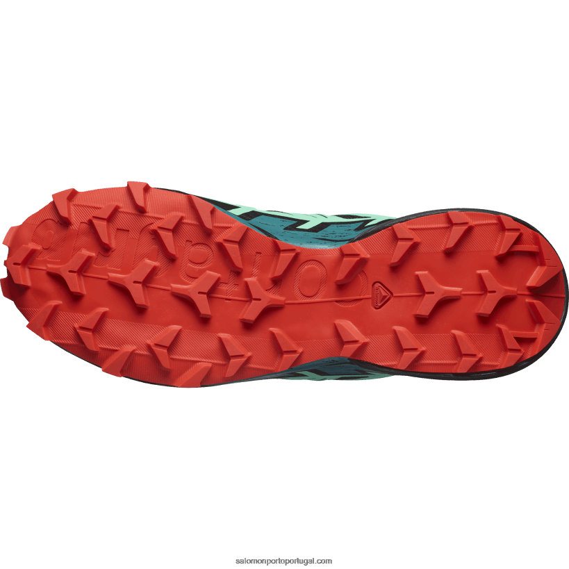 Salomon tênis de corrida feminino - speedcross 6 04D6V81503 preto/verde biscaia/vermelho ardente