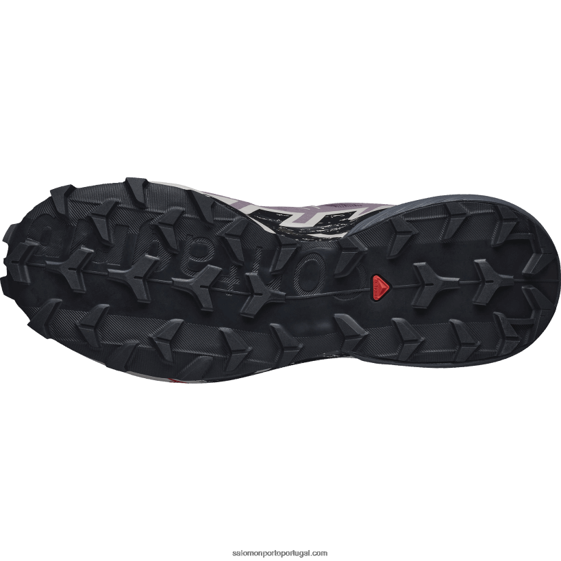 Salomon tênis de corrida feminino - speedcross 6 04D6V81504 paisagem lunar/preto/cinzas de rosas