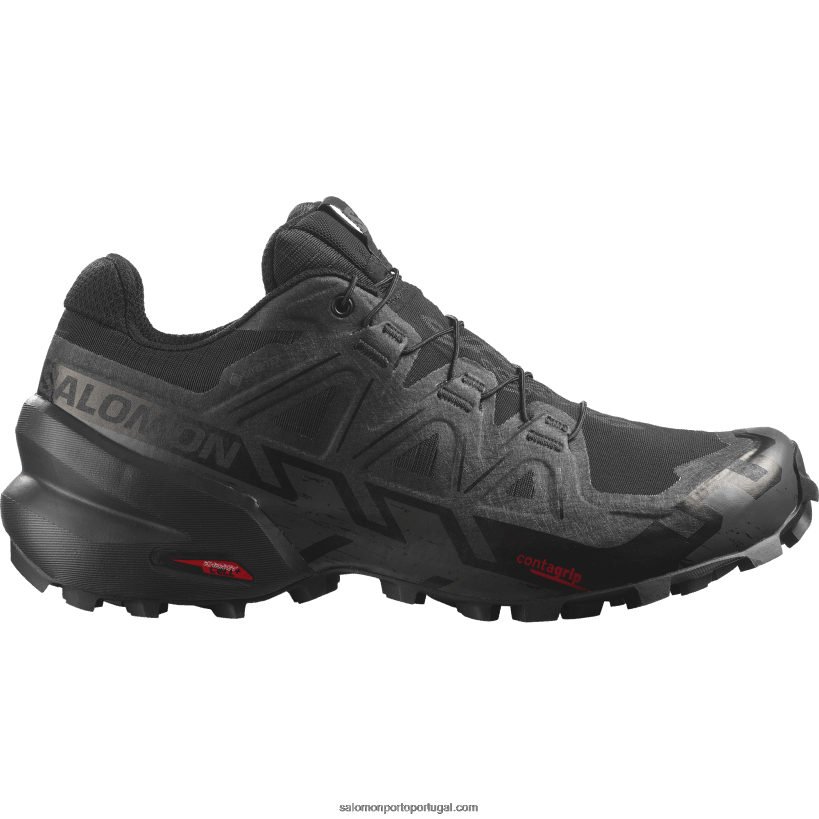 Salomon tênis de corrida feminino - speedcross 6 gore-tex 04D6V81516 preto/fantasma