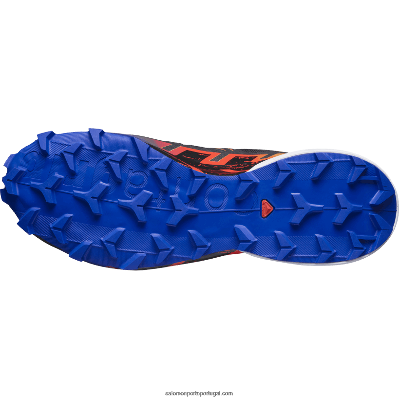 Salomon tênis de corrida feminino - speedcross 6 gore-tex blue fire 04D6V81509 preto/navegar na web/amarelo de segurança