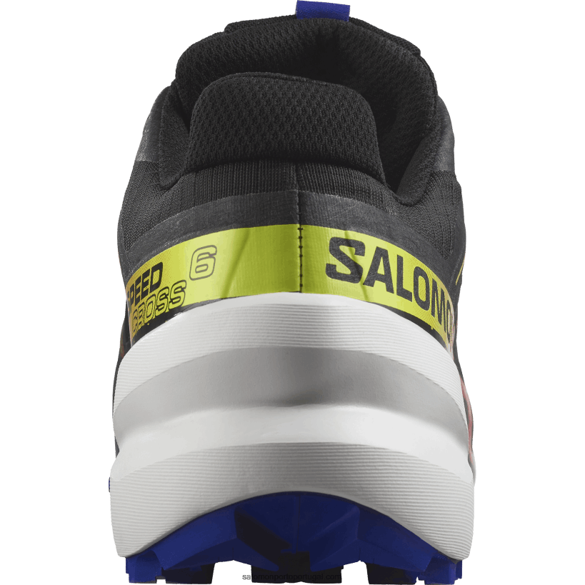 Salomon tênis de corrida feminino - speedcross 6 gore-tex blue fire 04D6V81509 preto/navegar na web/amarelo de segurança