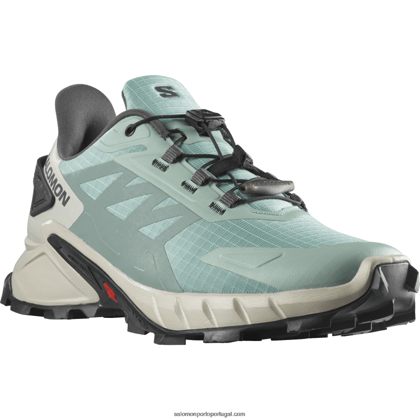 Salomon tênis de corrida feminino - supercross 4 04D6V81543 aquífero/rocha lunar/ébano
