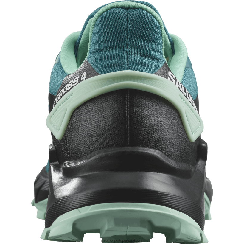 Salomon tênis de corrida feminino - supercross 4 04D6V81544 porto azul/preto/yucca