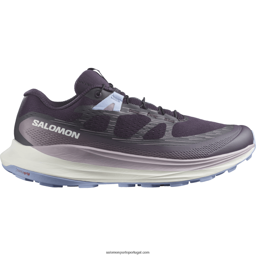 Salomon tênis de corrida feminino - ultra glide 2 04D6V81490 beladona/gelo de baunilha/serenidade