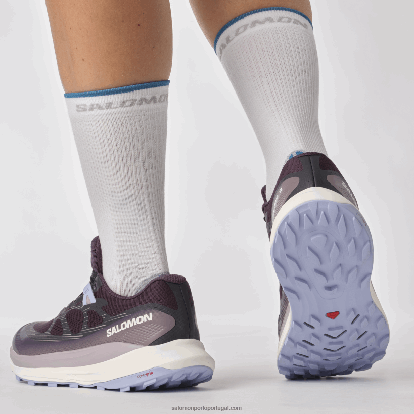 Salomon tênis de corrida feminino - ultra glide 2 04D6V81490 beladona/gelo de baunilha/serenidade