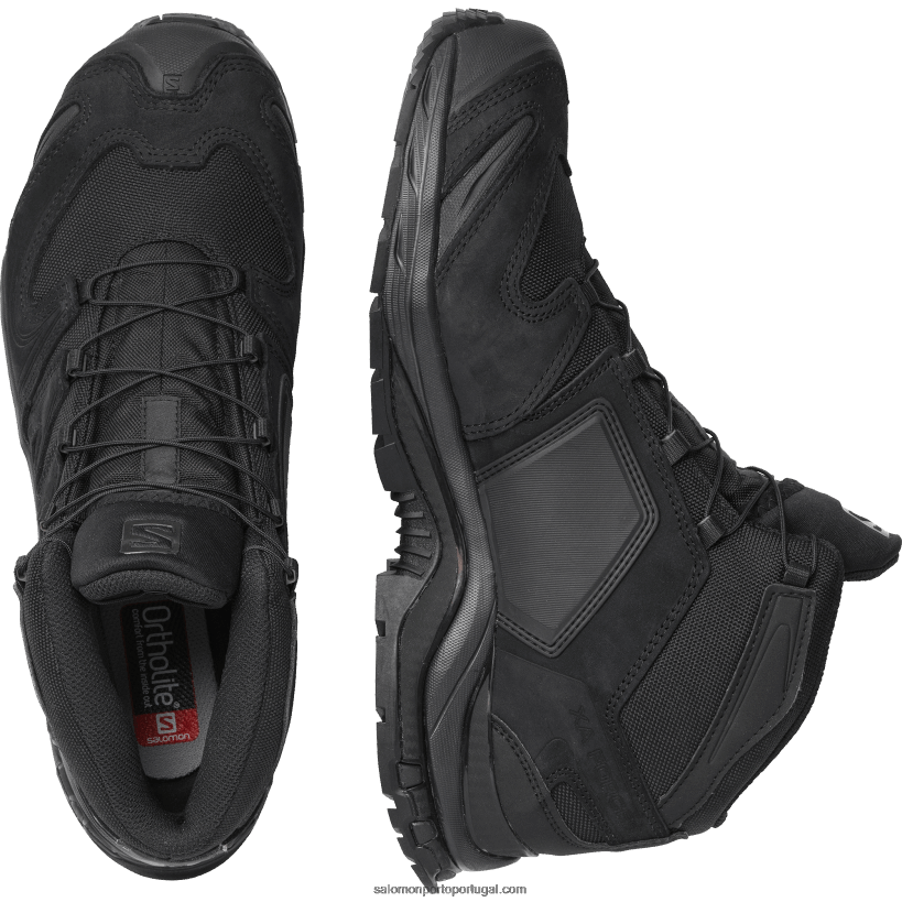 Salomon sapatos de força femininos - xa force mid en 04D6V8827 preto