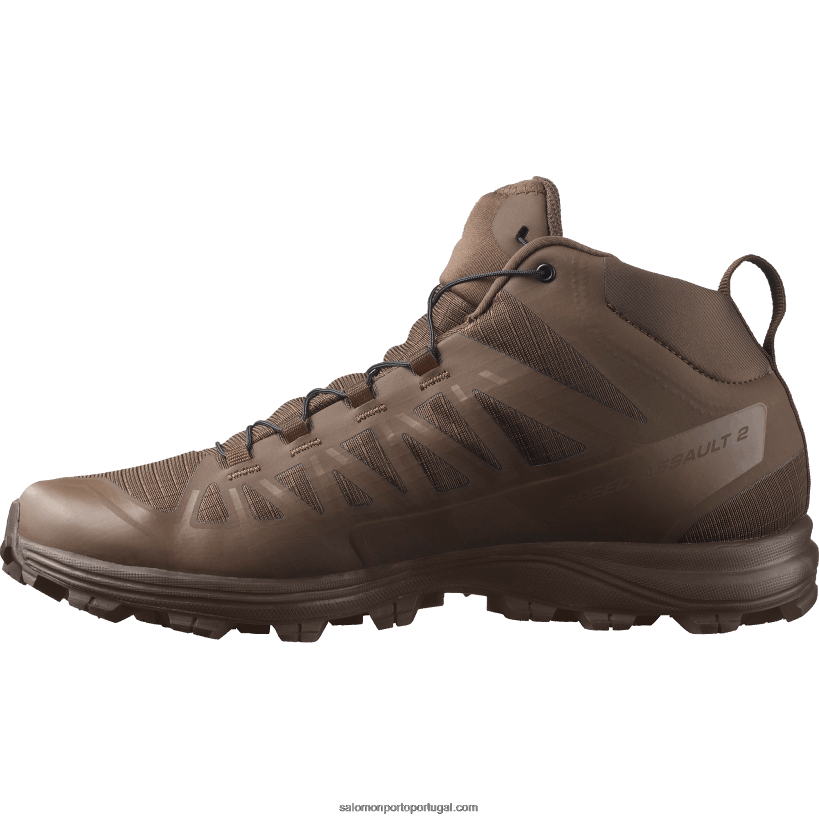 Salomon sapatos de forças femininas - ataque de velocidade 2 04D6V8800 terra marrom