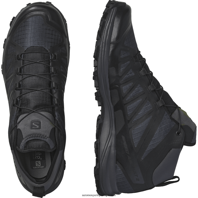 Salomon sapatos de forças femininas - ataque de velocidade 2 04D6V8802 lobo/preto