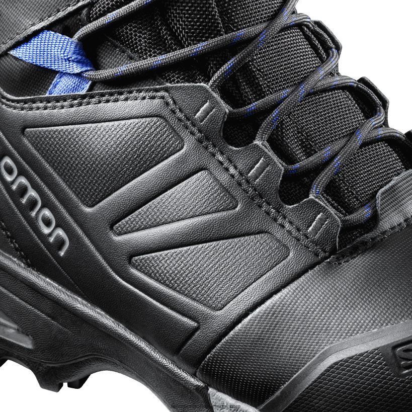 Salomon botas de inverno femininas - toundra pro clima à prova d'água 04D6V8783 fantasma/preto/amparo azul