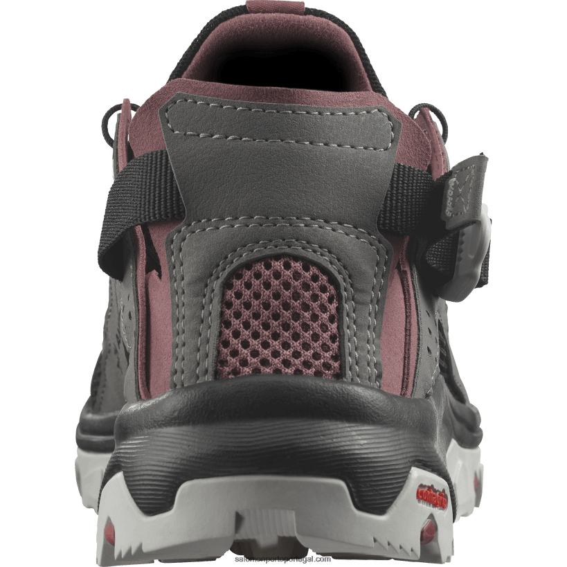 Salomon sapatos aquáticos femininos - techamphibian 5 04D6V8788 estanho/preto/gengibre selvagem