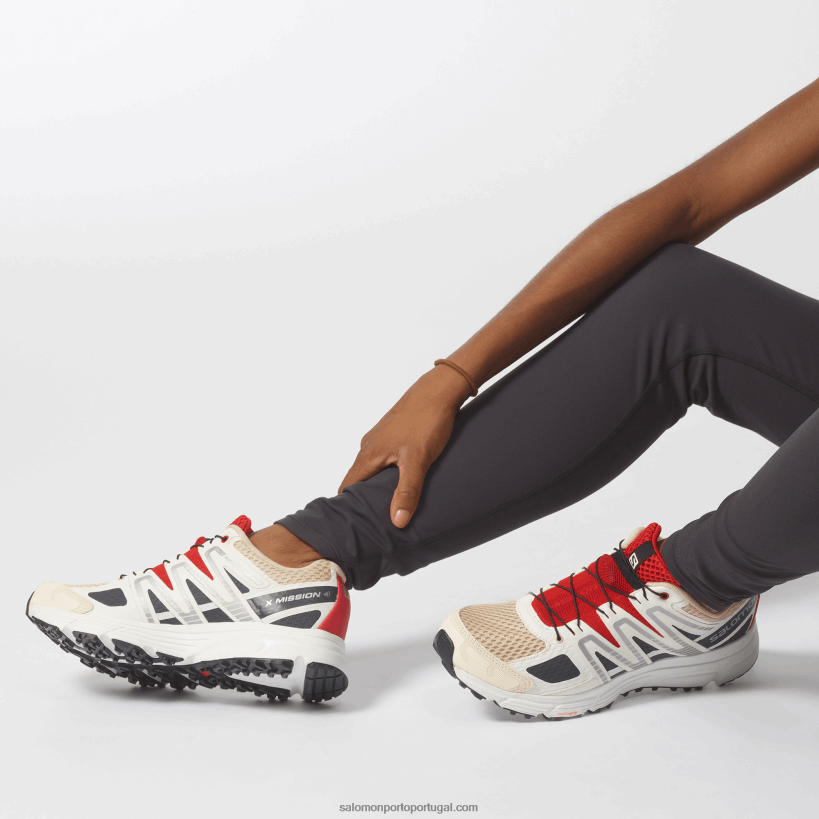 Salomon sapatos esportivos femininos - x-mission 4 04D6V8780 gelo de baunilha/ébano/goji berry