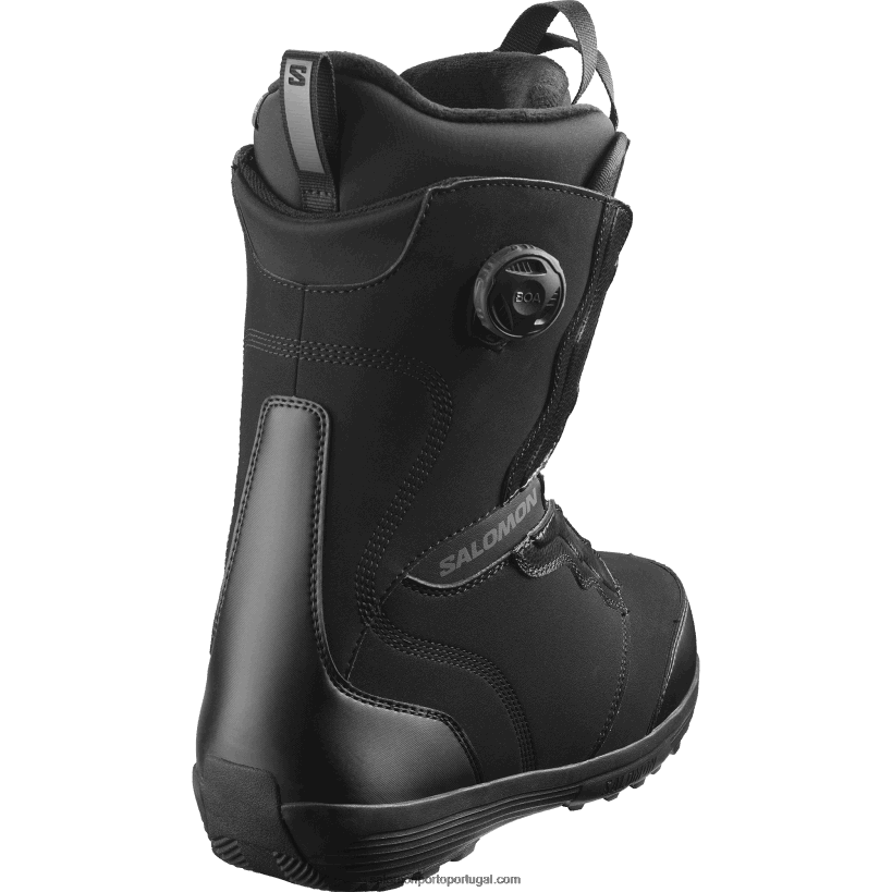 Salomon botas de snowboard femininas - ivy boa sj boa 04D6V81312 preto/cinza castlerock