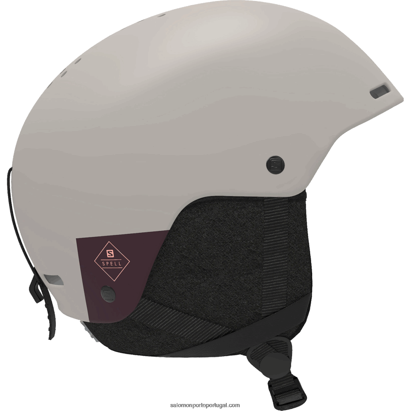 Salomon capacete feminino - feitiço 04D6V81330 bege