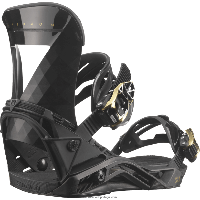 Salomon fixações de snowboard femininas - mirage 04D6V81325 preto