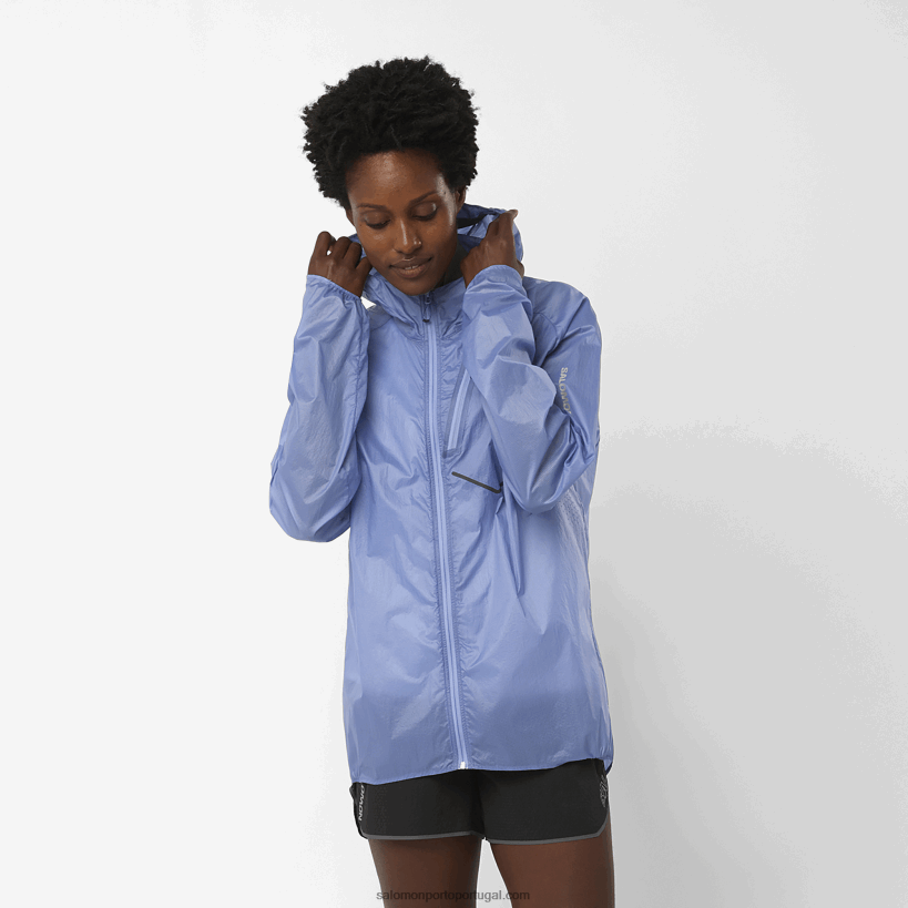 Salomon jaqueta corta-vento feminina - bonatti aero wind 04D6V8848 mansão inglesa/navegue na web
