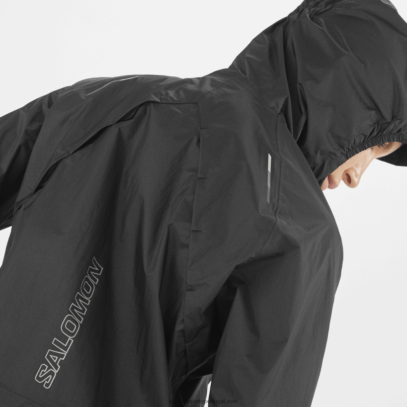 Salomon jaqueta shell feminina - bonatti impermeável 04D6V8838 preto profundo